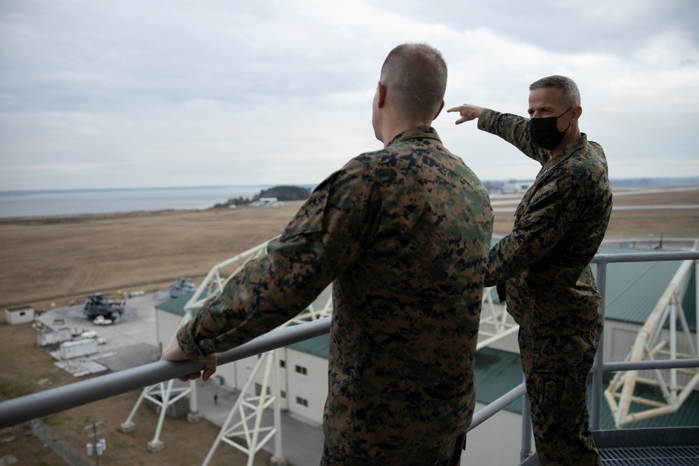 Brig. Gen. Niebel tours MCAS New River