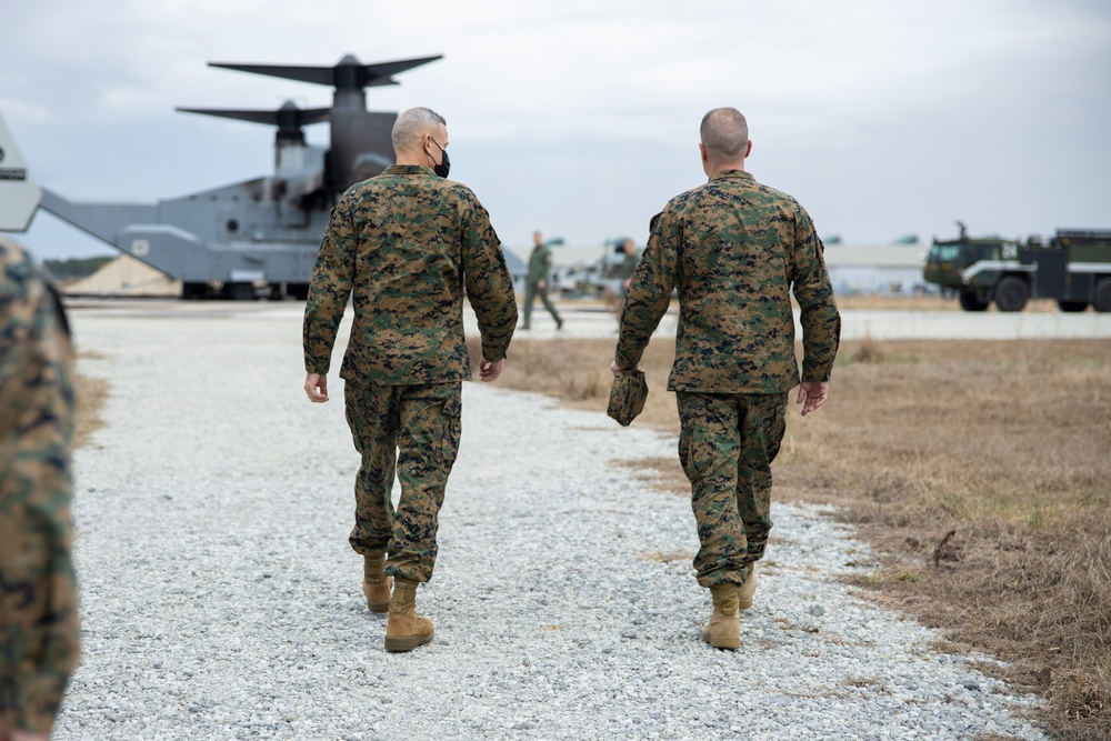 Brig. Gen. Niebel tours MCAS New River