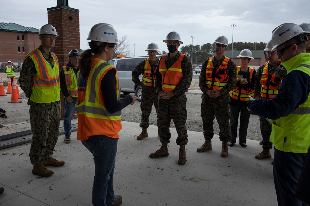 Brig. Gen. Niebel tours MCAS New River