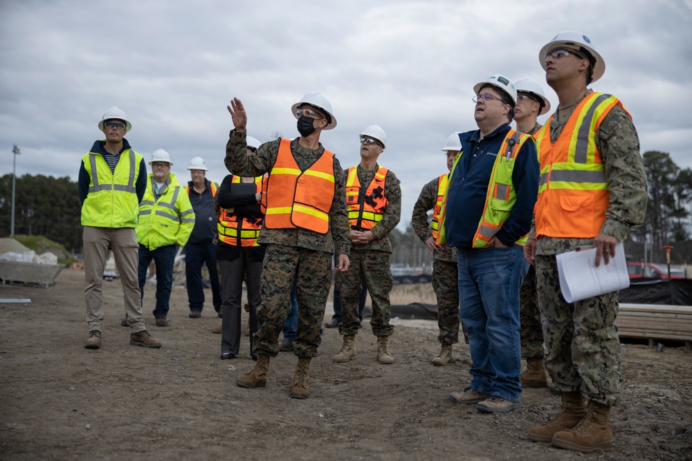 Brig. Gen. Niebel tours MCAS New River