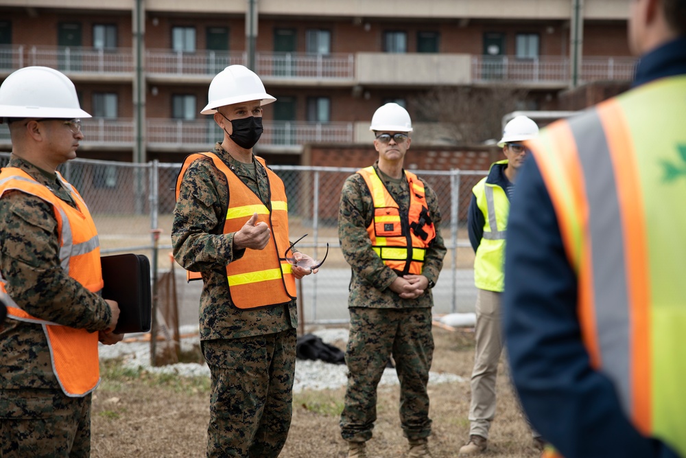 Brig. Gen. Niebel tours MCAS New River