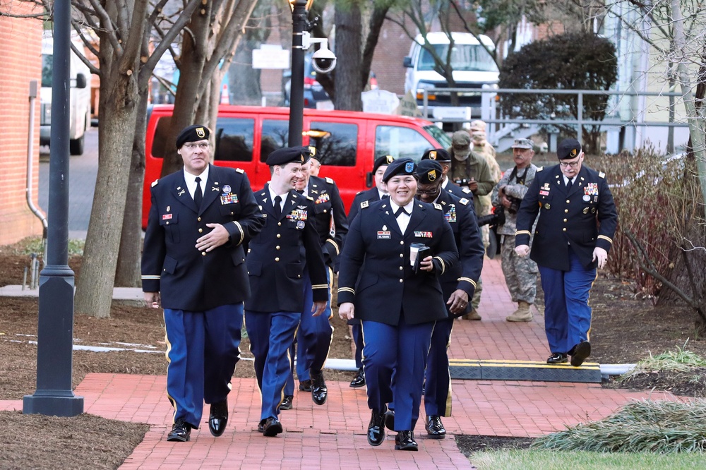 MDNG soldiers prepare for the 63rd Maryland Gubernatorial Inauguration