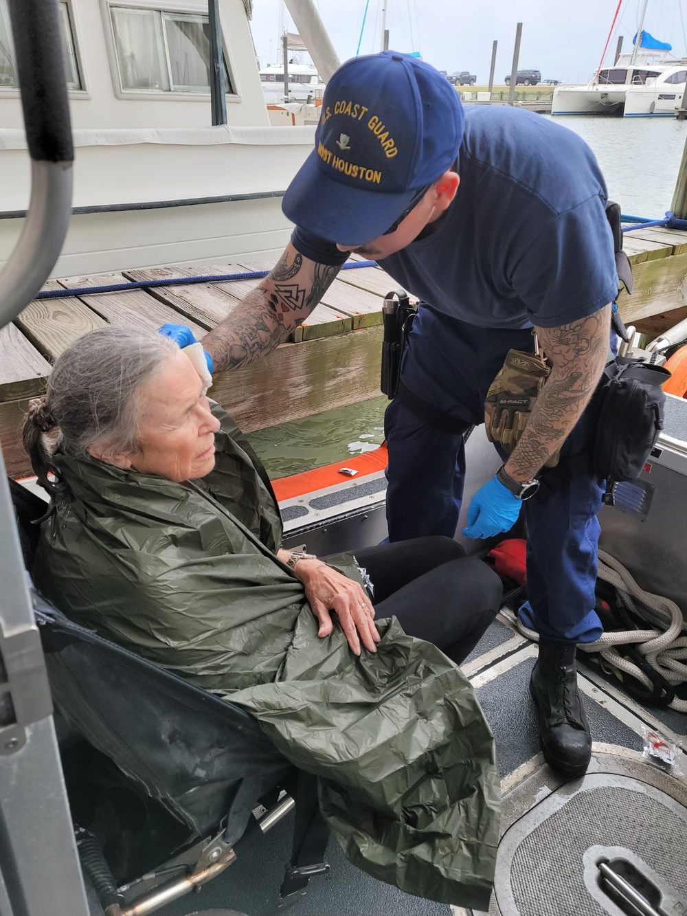 Coast Guard rescues person in water near La Porte, Texas