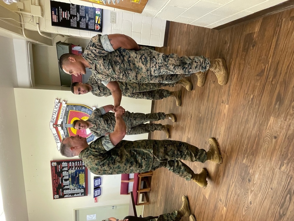 3d MLR Marines Recognized for Exemplary Performance