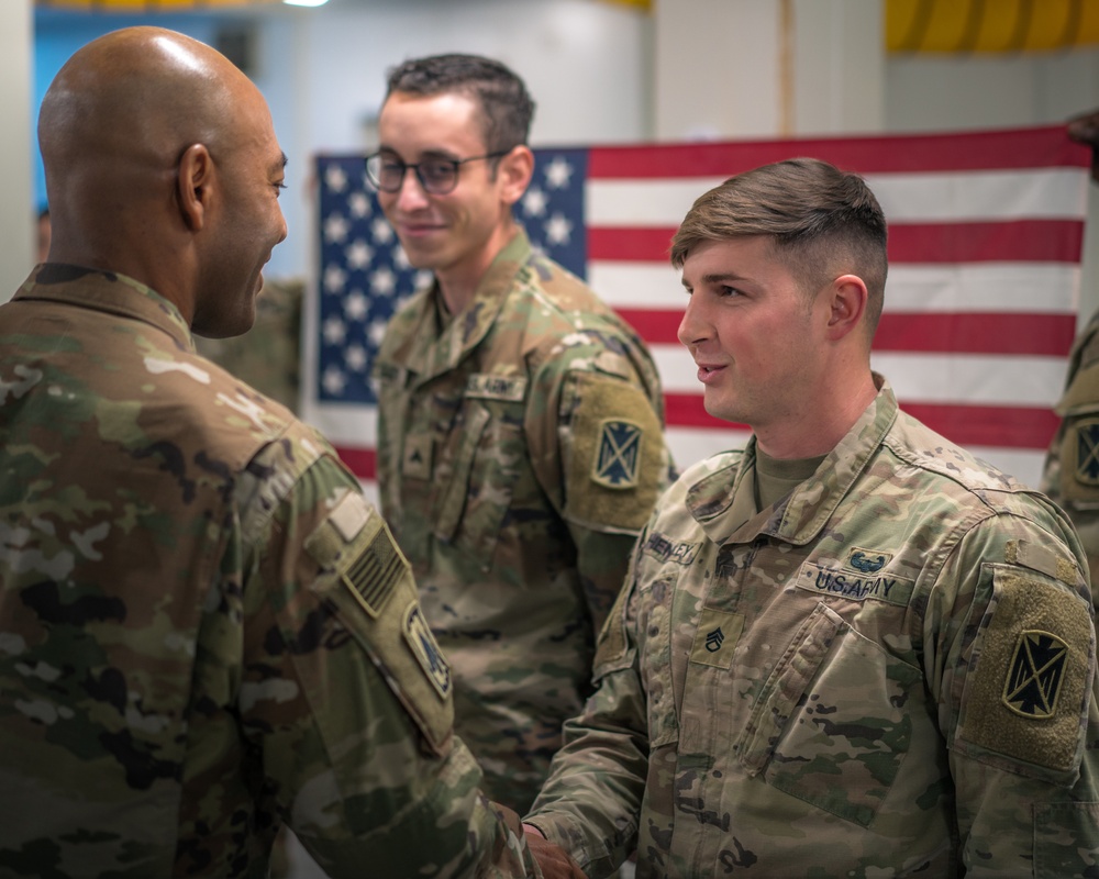 Director of the Joint C-UAS Office, Maj. Gen. Sean Gainey, visits U.S. air defenders forward deployed in Poland