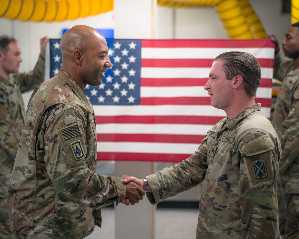 Director of the Joint C-UAS Office, Maj. Gen. Sean Gainey, visits U.S. air defenders forward deployed in Poland