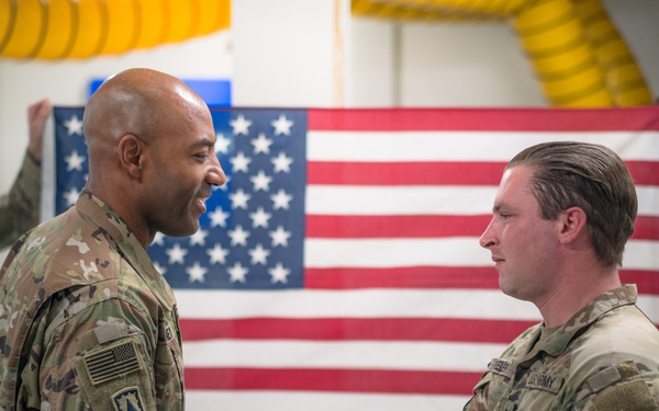 Director of the Joint C-UAS Office, Maj. Gen. Sean Gainey, visits U.S. air defenders forward deployed in Poland