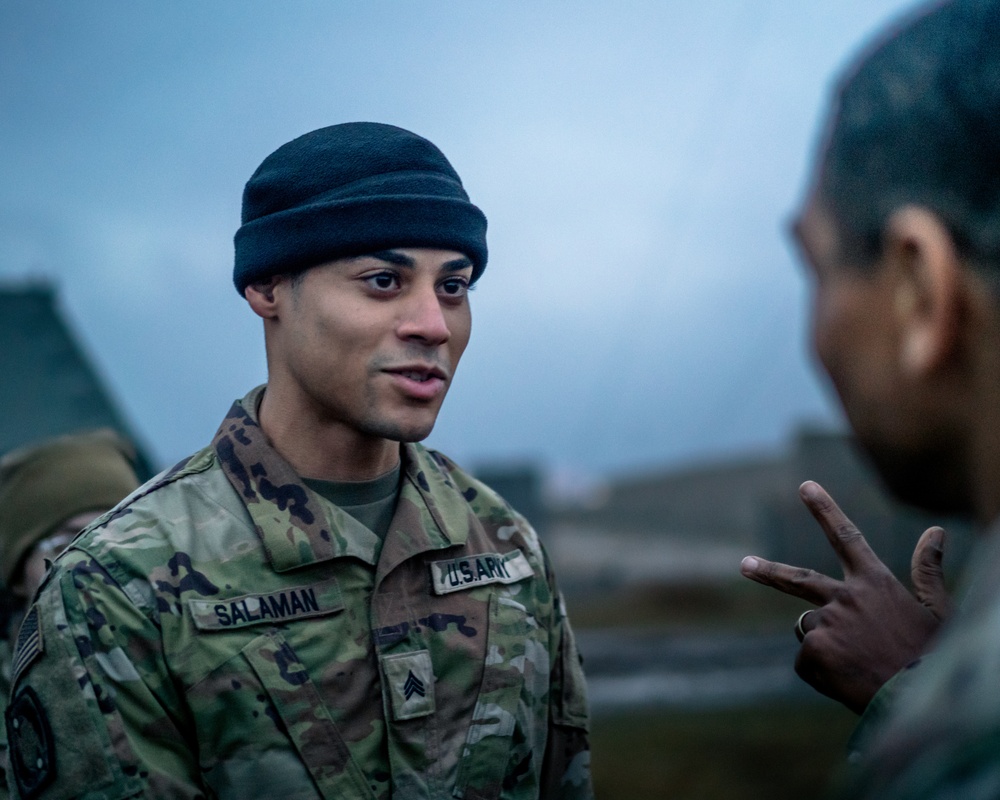 Director of the Joint C-UAS Office, Maj. Gen. Sean Gainey, visits U.S. air defenders forward deployed in Poland