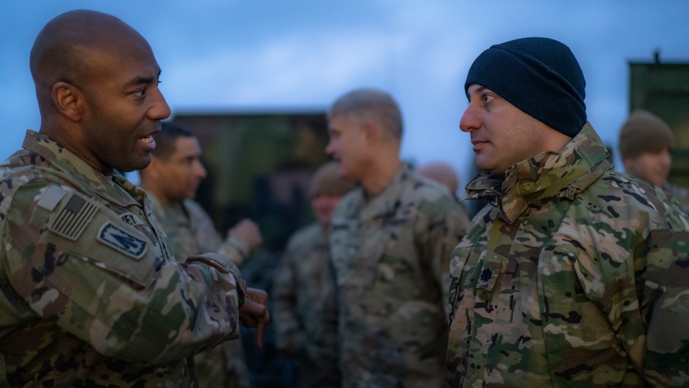 Director of the Joint C-UAS Office, Maj. Gen. Sean Gainey, visits U.S. air defenders forward deployed in Poland