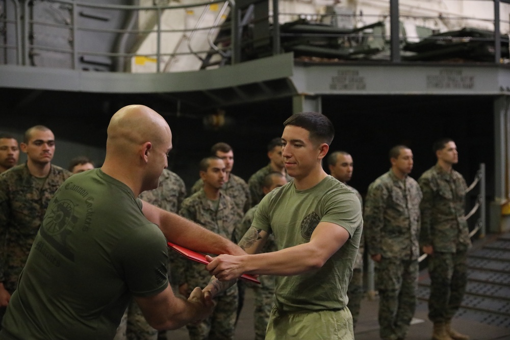 Sgt. Subject’s Reenlistment at Sea