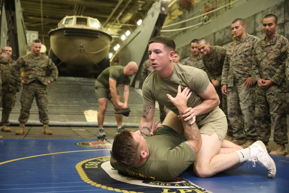Sgt. Subject’s Reenlistment at Sea