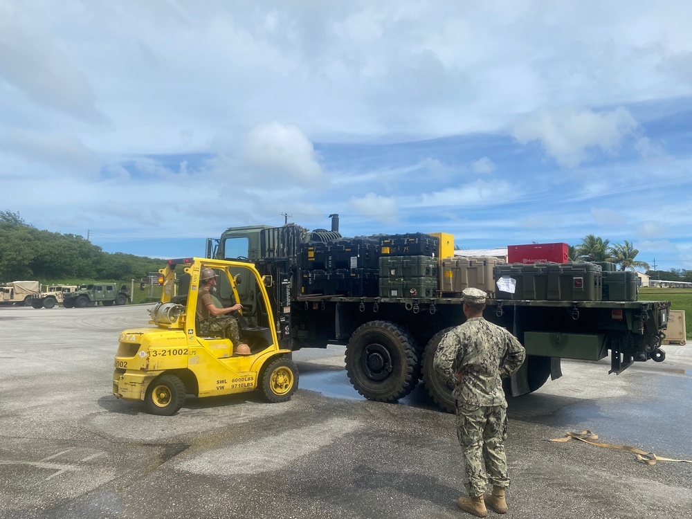 NMCB 11 conducst daily operations in Guam