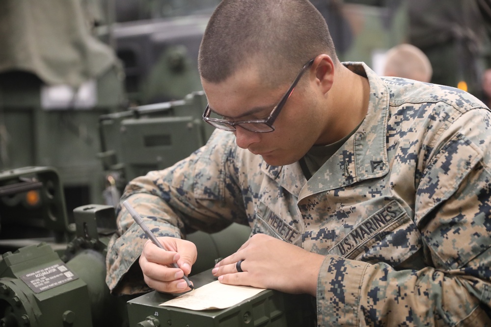 U.S. Marines Conduct an Artillery PME Aboard USS John P. Murtha