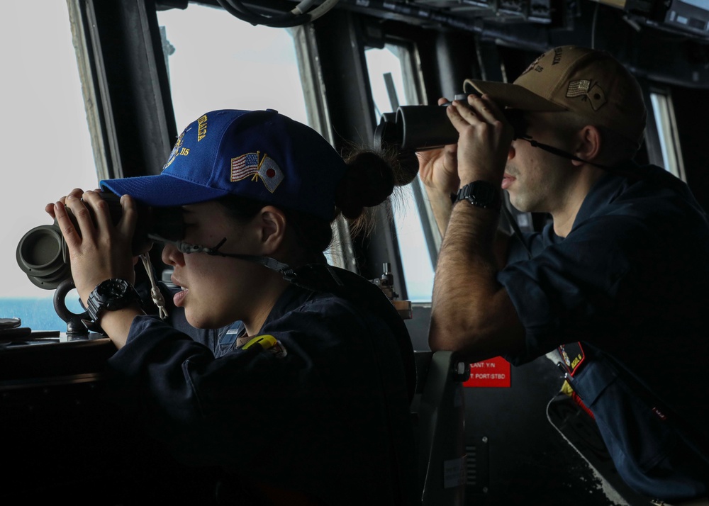 USS Rafael Peralta (DDG 115) Operates in the Philippine Sea