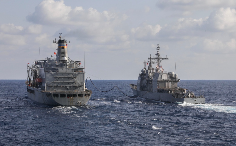 USS Rafael Peralta (DDG 115) Conducts Underway Replenishment with USNS John Ericsson (T-AO 194)