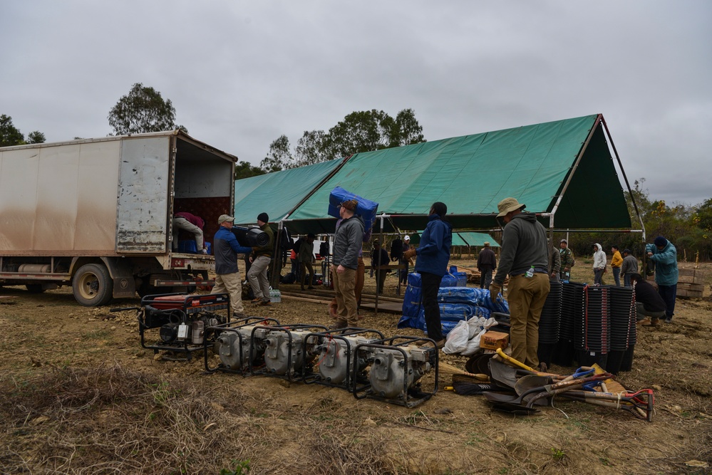 DPAA personnel prepare site for recover mission