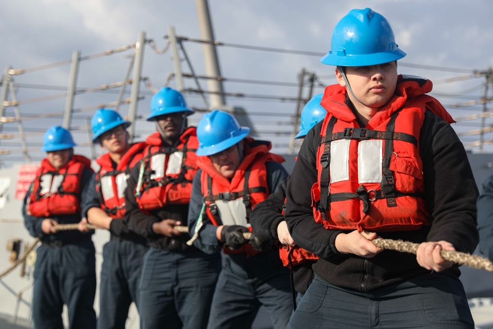 USS Rafael Peralta (DDG 115) Conducts Underway Replenishment with USNS John Ericsson (T-AO 194)