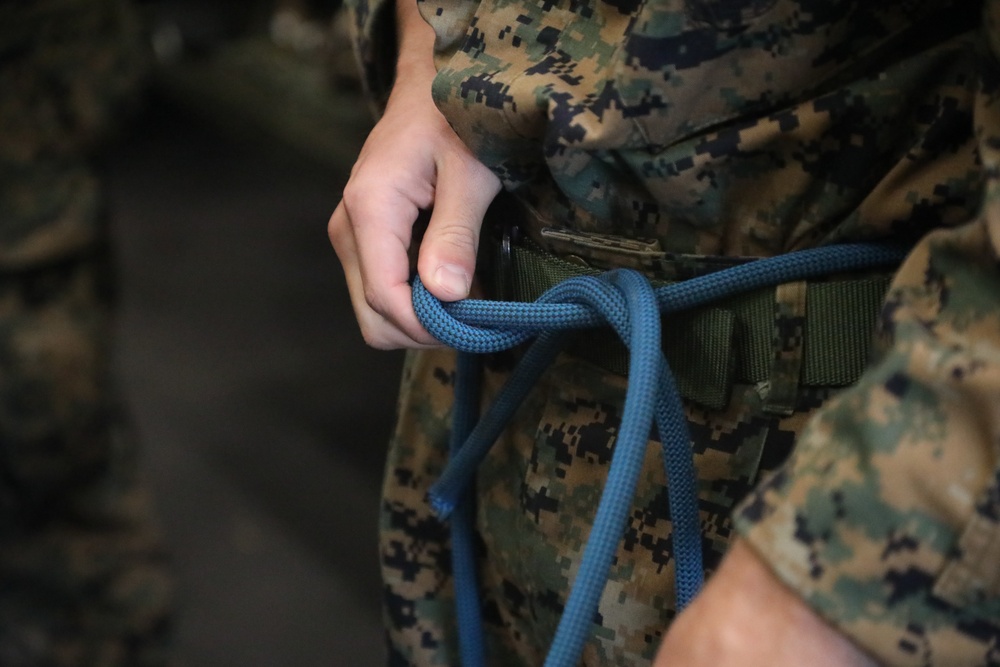 U.S. Marines Conduct Rappel Training Aboard USS John P. Murtha