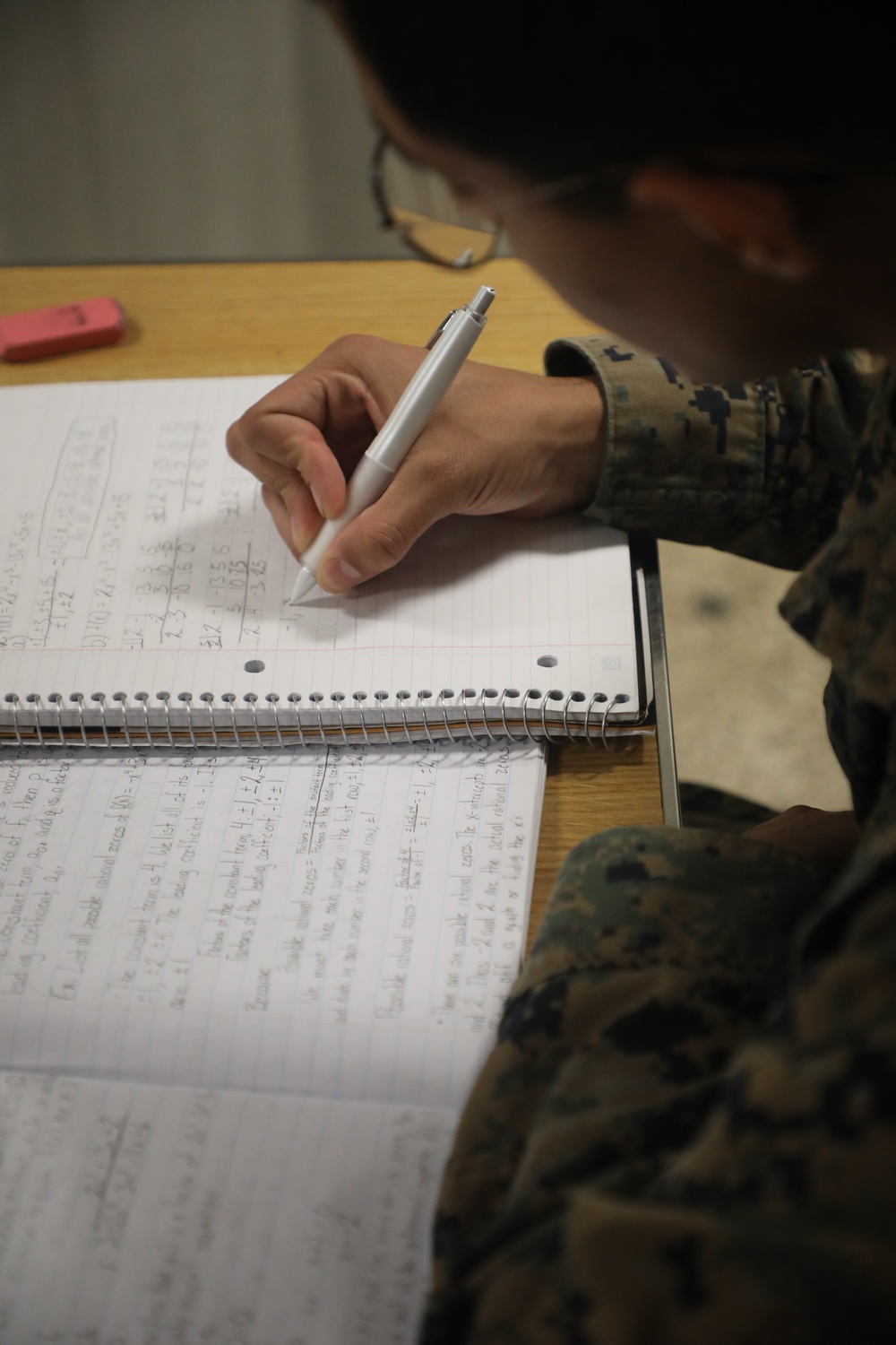 U.S. Marines Study for College Aboard USS John P. Murtha