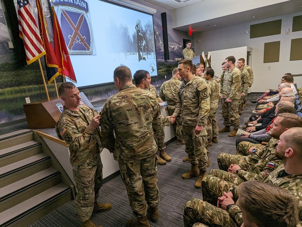 10th Mountain Division patching ceremony instills sense of pride, history in Soldiers