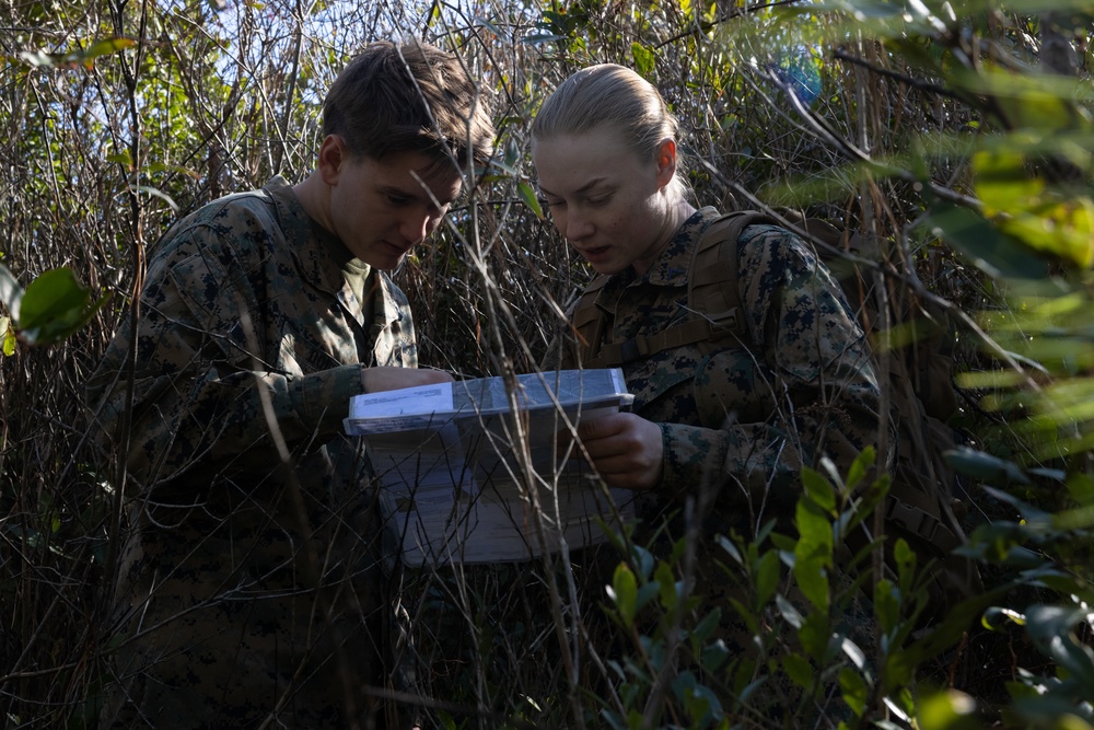 U.S. Marines Complete Land Navigation for Littoral Engineer Reconnaissance Team Screening