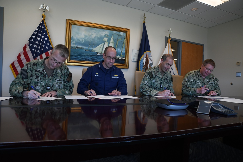 Southeastern Connecticut Navy and Coast Guard commands formalize support for Coast Guard Research and Development Center autonomous vessels