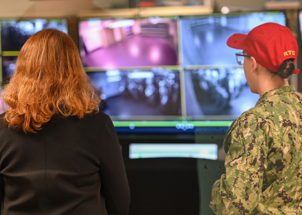 USNCC President Visits Navy RTC as Reviewing Officer