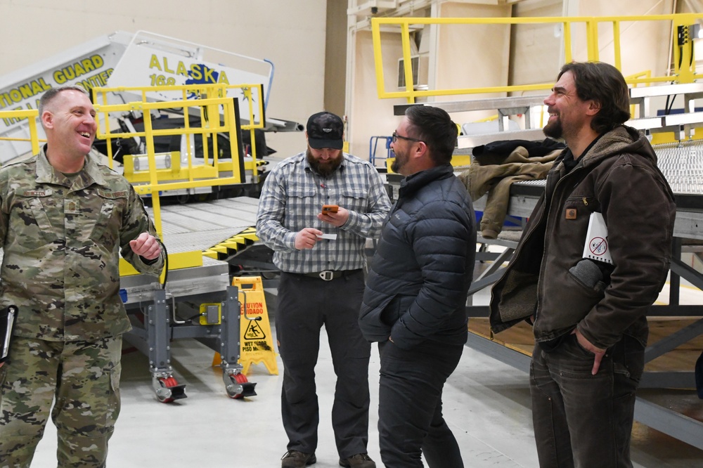 Alaska Civic Leaders Labor Union Representatives tour 168th Wing