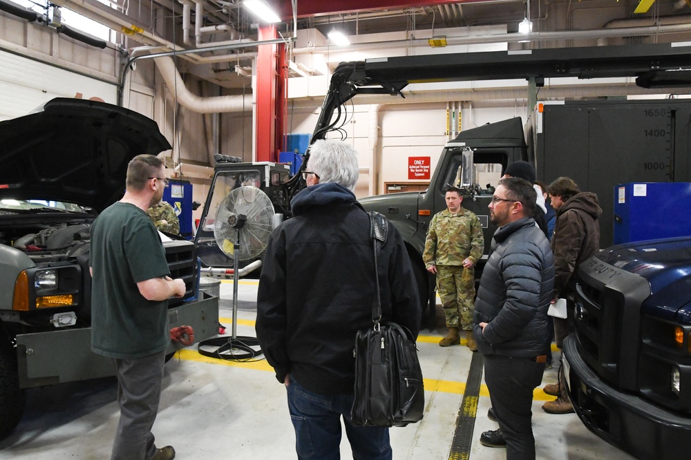 Alaska Civic Leaders Labor Union Representatives tour 168th Wing