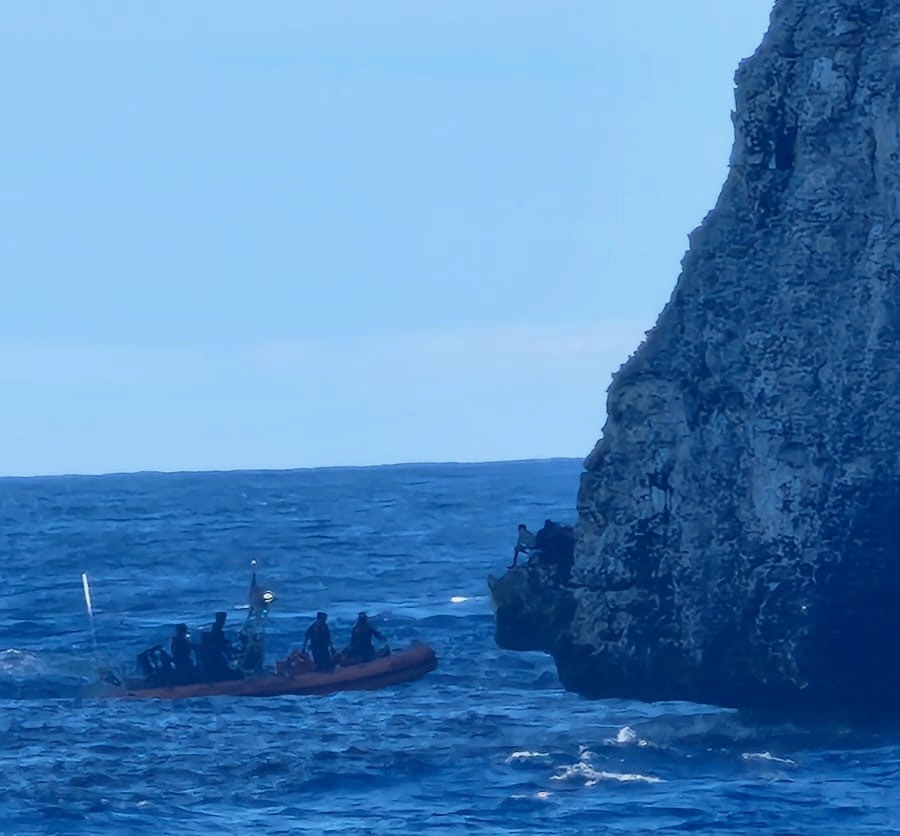 Coast Guard rescues 55 migrants who were left stranded by smugglers on Monito Island, Puerto Rico