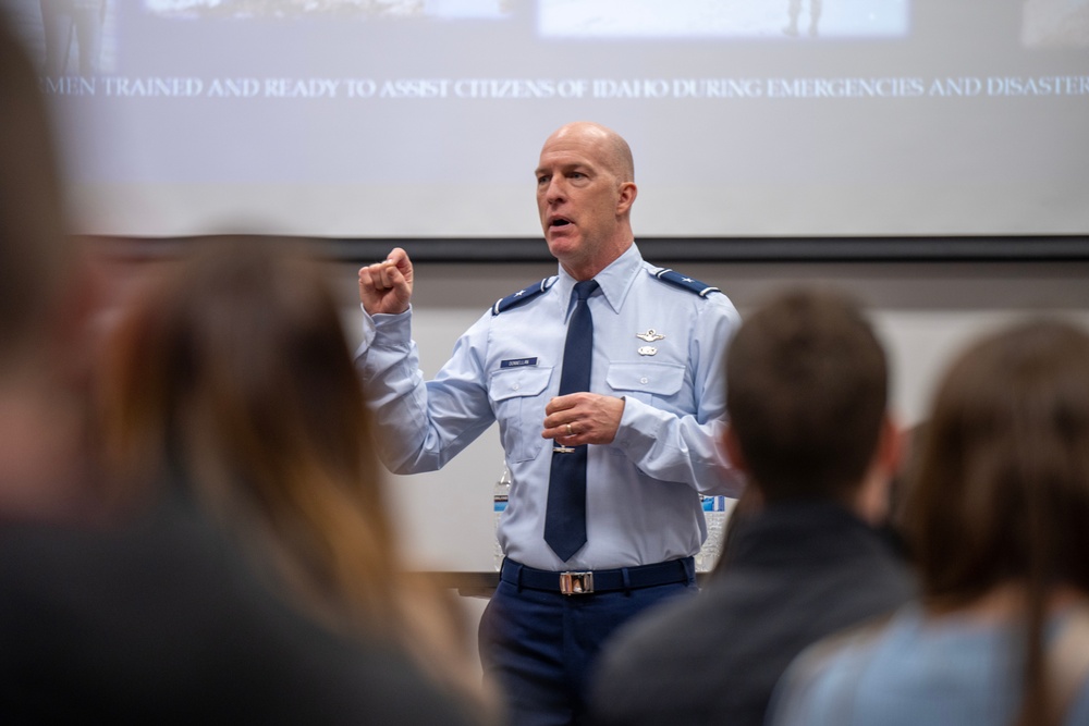 Brig. Gen. Timothy Donnellan speaks to community leaders