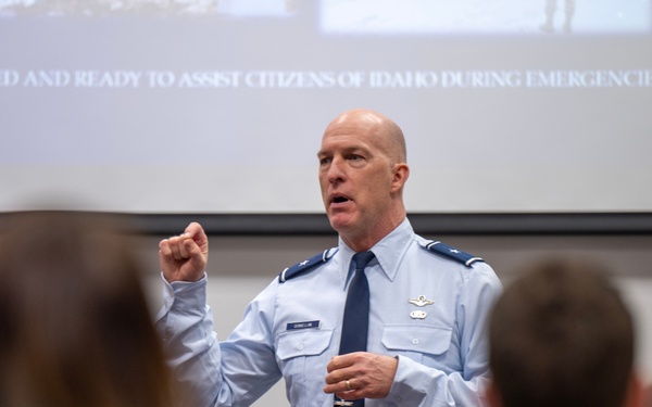 Brig. Gen. Timothy Donnellan speaks to community leaders