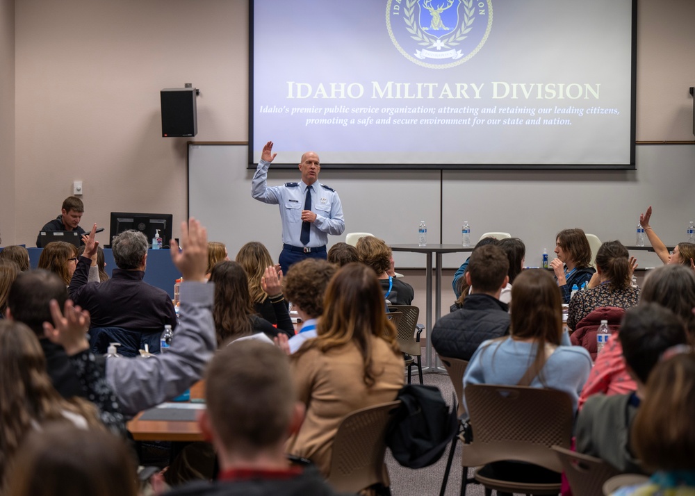 Brig. Gen. Timothy Donnellan speaks to community leaders