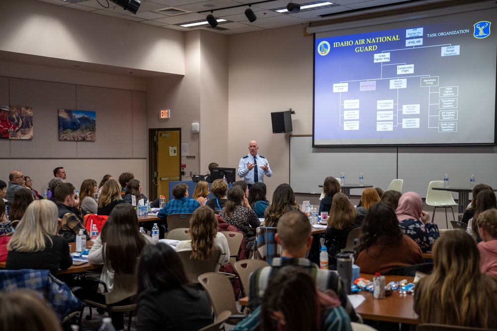 Brig. Gen. Timothy Donnellan speaks to community leaders