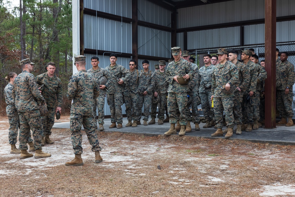 U.S. Marines Participate in a Leadership Course during a Littoral Engineer Reconnaissance Team Screening