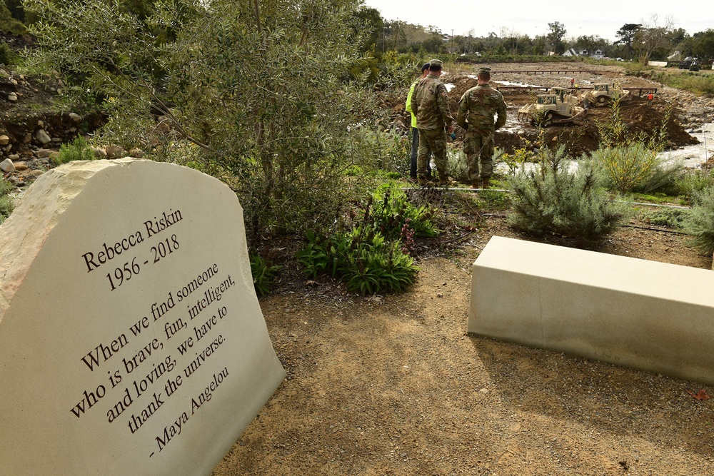 649th Engineer Company reroutes water flow in Montecito