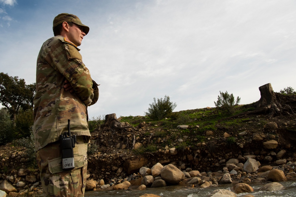 649th Engineer Company reroutes water flow in Montecito