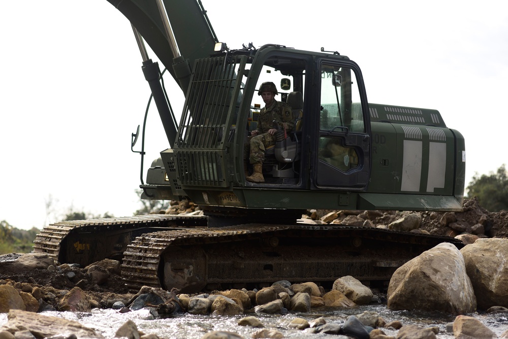 649th Engineer Company reroutes water flow in Montecito