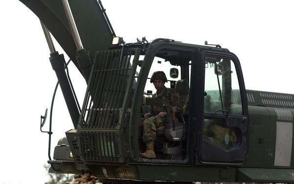 649th Engineer Company reroutes water flow in Montecito