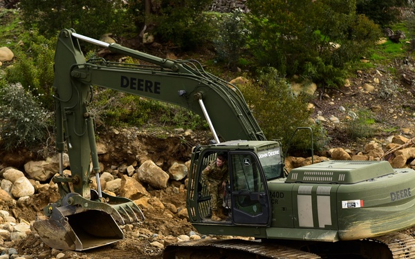 649th Engineer Company reroutes water flow in Montecito