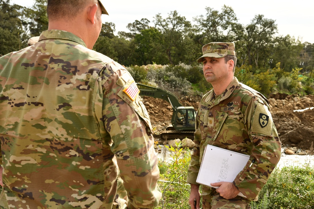 649th Engineer Company reroutes water flow in Montecito