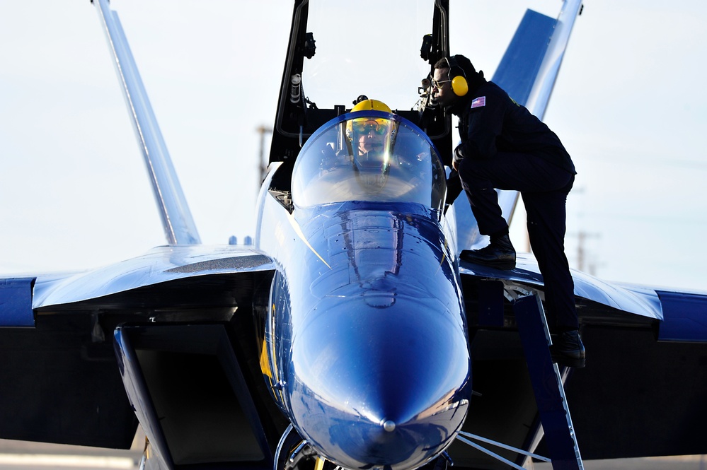 Blue Angels Conduct Winter Training at NAF El Centro