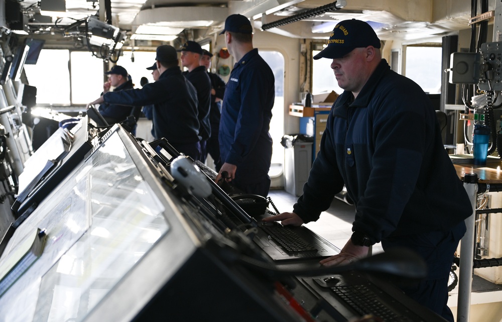 Coast Guard Cutter Cypress underway