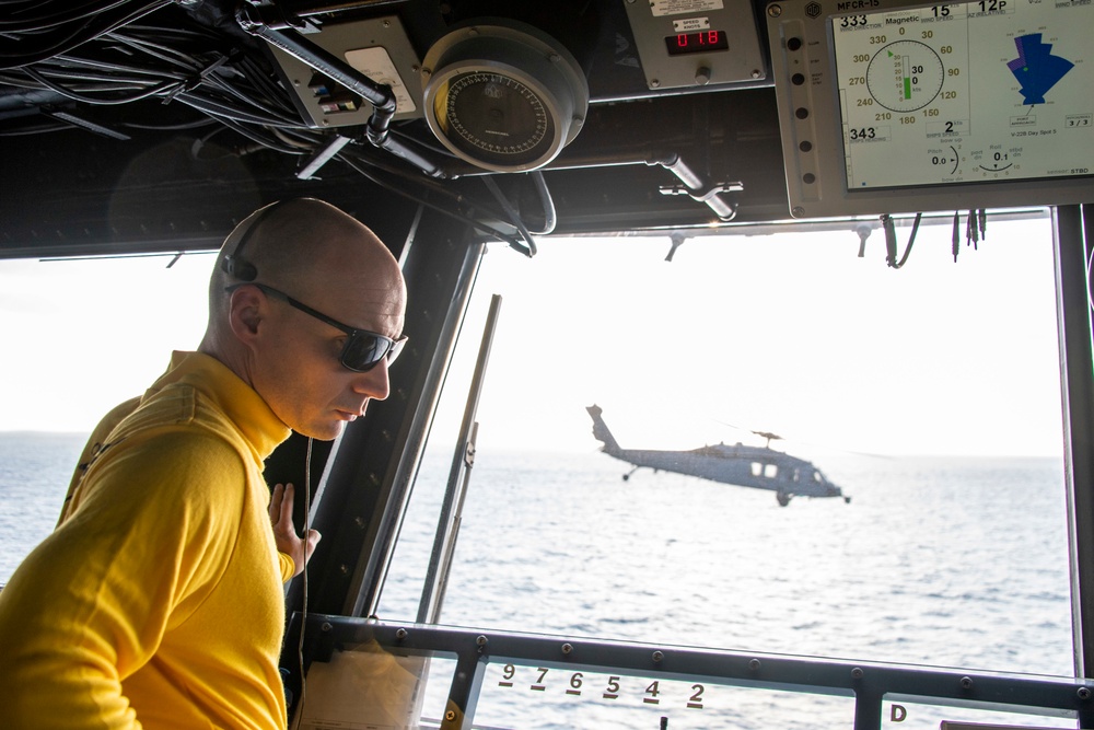 USS America (LHA 6) Conducts Flight Operations