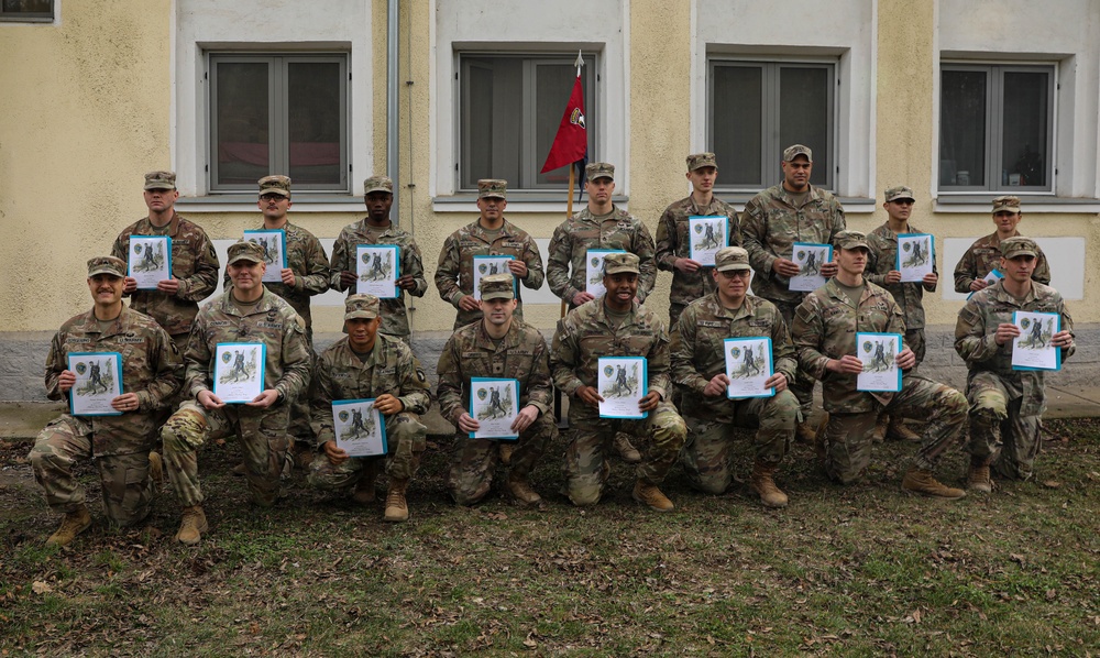 U.S. Army Soldiers Norwegian Ruck March Ceremony