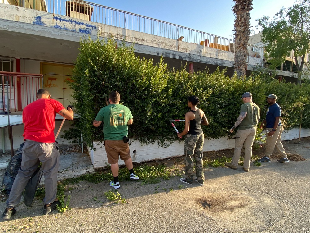 NSA Souda Bay Community Outreach: Outdoor Beautification Project