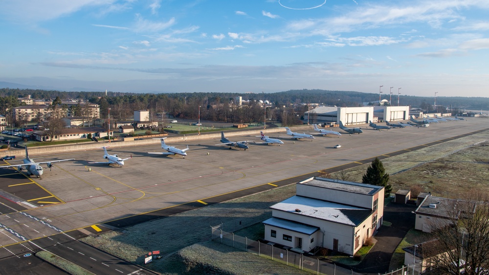 NATO leaders arrive at Ramstein for UDCG