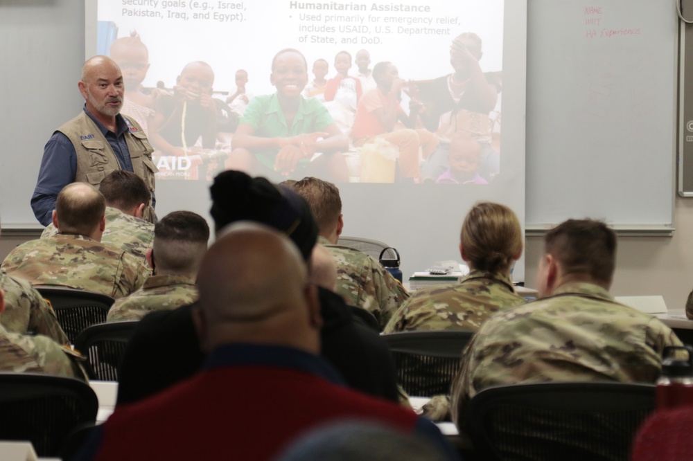 Military and DOD leaders receive humanitarian operations training