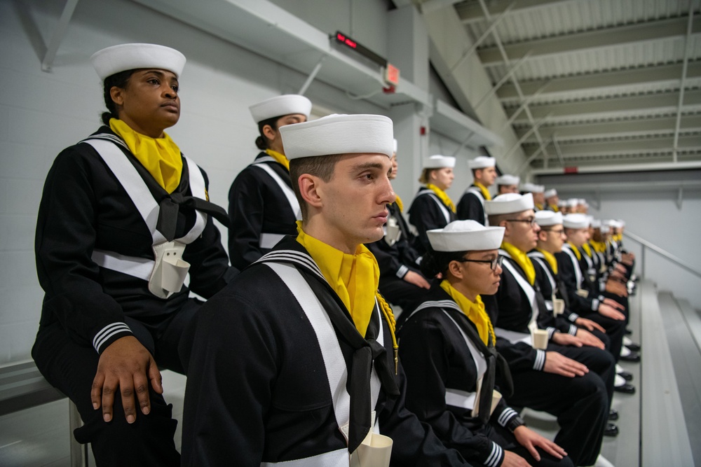 Pass-in-Review at US Navy Recruit Training Command