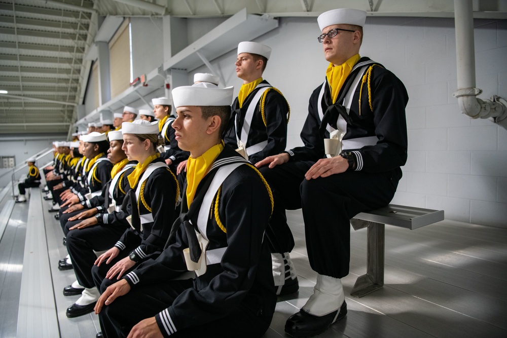 Pass-in-Review at US Navy Recruit Training Command